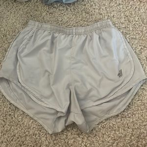 white Varsity shorts